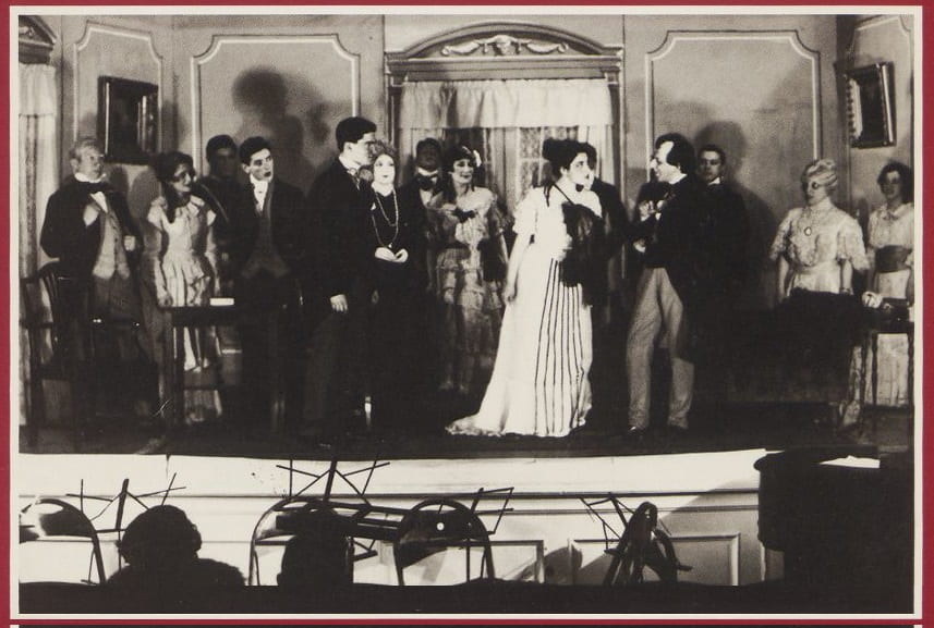 A scene from "Disraeli"' a play presented by the Harvard and Radcliffe Menorah Societies in 1929